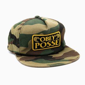 Obey Posse Los Cobras Camo Snapback Trucker Hat